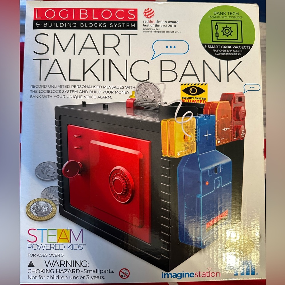 Logiblocs Smart Talking Bank (NEW, Never Opened!)